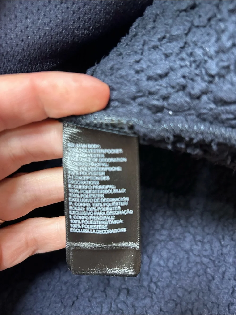The North Face men’s blue Campshire zip up fleece jacket size large